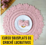 Cupom de Desconto Sousplats de Crochê